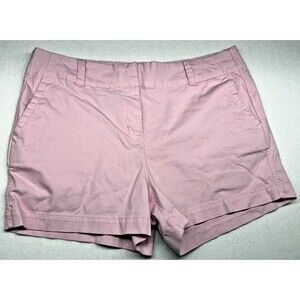 Vineyard Vines Shorts Womens 12 Pink Herringbone Stretch Cotton 3.5 In Preppy